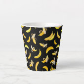 Banana Pattern 5 Latte Mok (Voorkant)