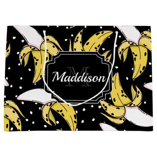 Banana Pattern Groot Cadeauzakje (Voorkant)