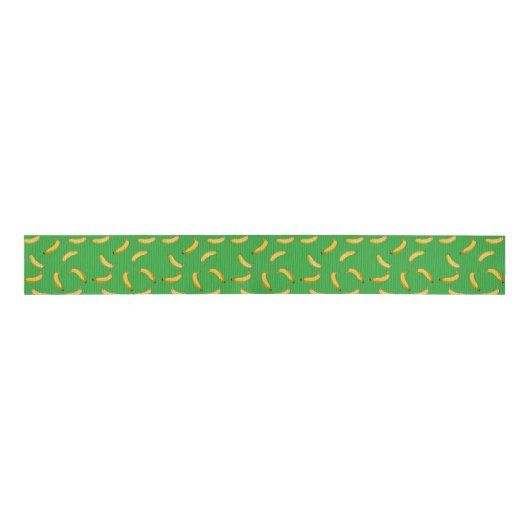 Banana Pattern Grosgrain Lint (Voorkant)
