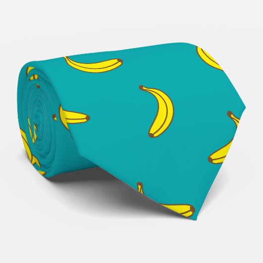 Banana Pattern Novelty Stropdas (Opgerold)