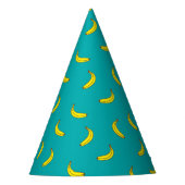 Banana Pattern Party Pet Feesthoedjes (Voorkant)