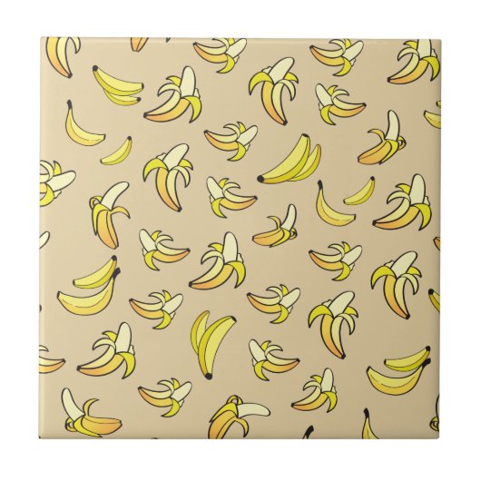 Banana Pattern Tegeltje (Voorkant)