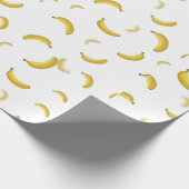 Banana Pattern Wrap White Cadeaupapier (Hoek)