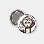 "Banana Peel Crisis Monkey" Magnet (Recto/Verso)