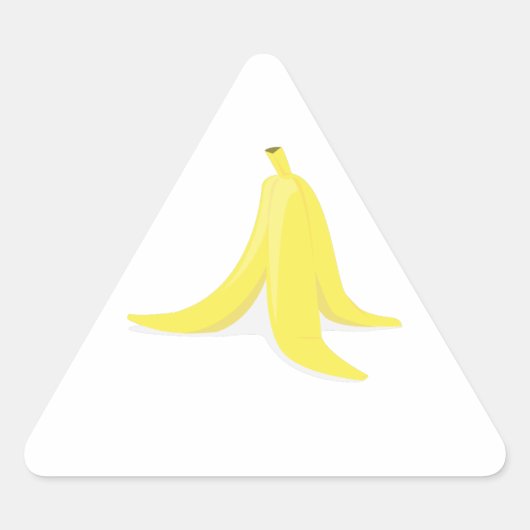 Banana Peel Driehoek Sticker (Voorkant)