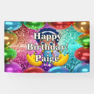 Banana Personnalisé caractère bannière d'anniversa