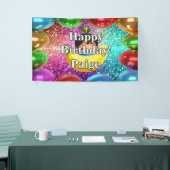 Banana Personnalisé caractère bannière d'anniversa (Salon professionnel)