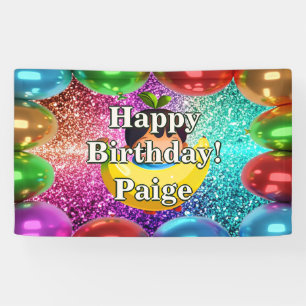 Banana Personnalisé caractère bannière d'anniversa