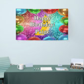 Banana Personnalisé caractère bannière d'anniversa (Salon professionnel)