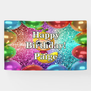 Banana Personnalisé caractère bannière d'anniversa