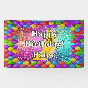 Banana Personnalisé caractère bannière d'anniversa