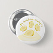 Banana Pudding Ronde Button 5,7 Cm (Voorkant /achterkant)