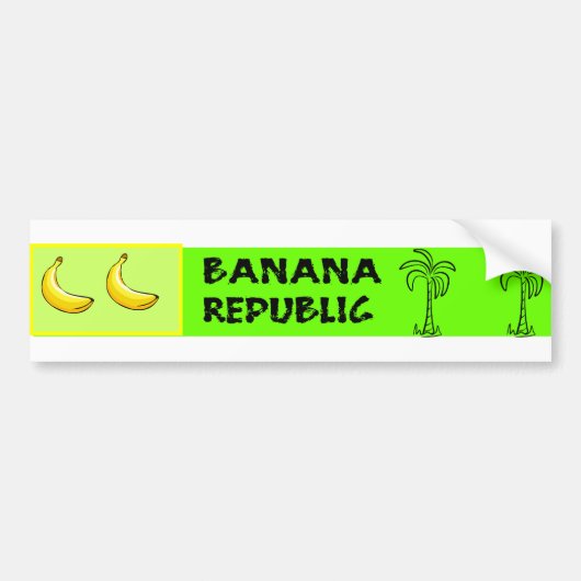 Banana Republic Bumpersticker (Voorkant)