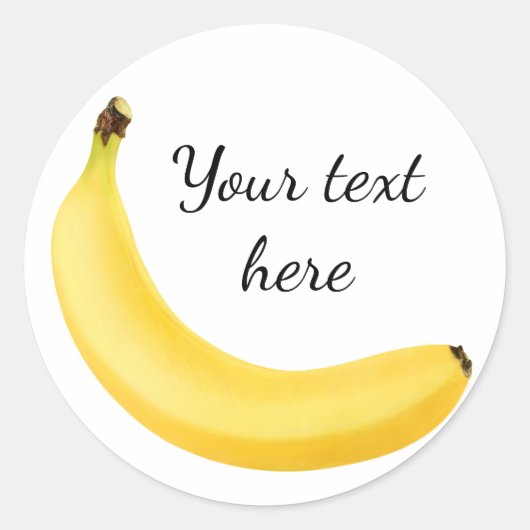 Banana Ronde Sticker (Voorkant)