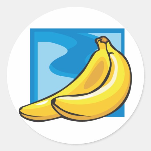Banana Ronde Sticker (Voorkant)
