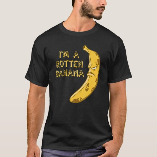 Banana Rotten Brown Froning Face Face T-shirt (Voorkant)