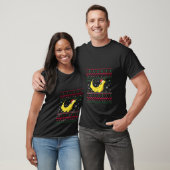 Banana Slug Santa Claus Ugly Kerstpattern Hol T-shirt (Unisex)