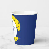 Banana Slugs Yellow and Blue, op maat gesneden Papieren Bekers (Links)