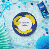 Banana Slugs Yellow and Blue, op maat gesneden Papieren Bordje (Feest)