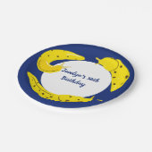 Banana Slugs Yellow and Blue, op maat gesneden Papieren Bordje (Gekanteld)