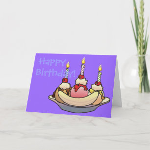 BANANA SPLIT BIRTHDAY DOOR SHARON SHARPE KAART
