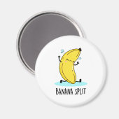 Banana Split Funny Dancing Banana Pun Magneet (Voorkant / Achterkant)