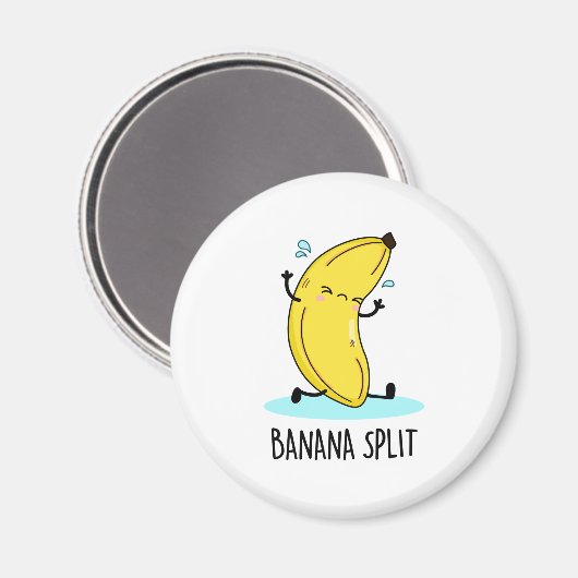 Banana Split Funny Dancing Banana Pun Magneet (Voorkant / Achterkant)