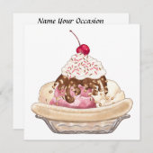 Banana Split Kaart (Voorkant / Achterkant)