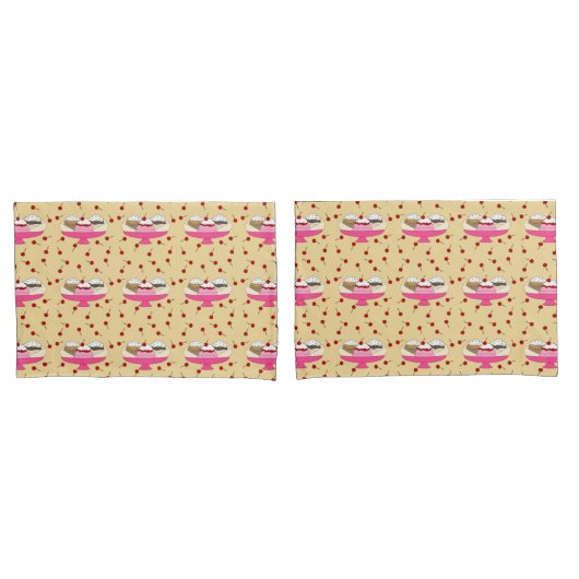 Banana Split Print Kussensloop (Voorkant-Set)