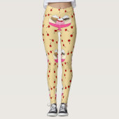 Banana Split Print Leggings (Voorkant)
