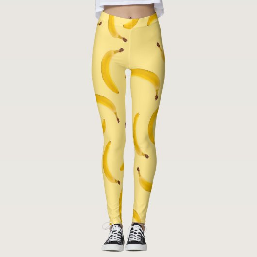 Banana Texture leggings jaune clair (Devant)