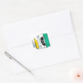Banana Vierkante Sticker (Envelop)