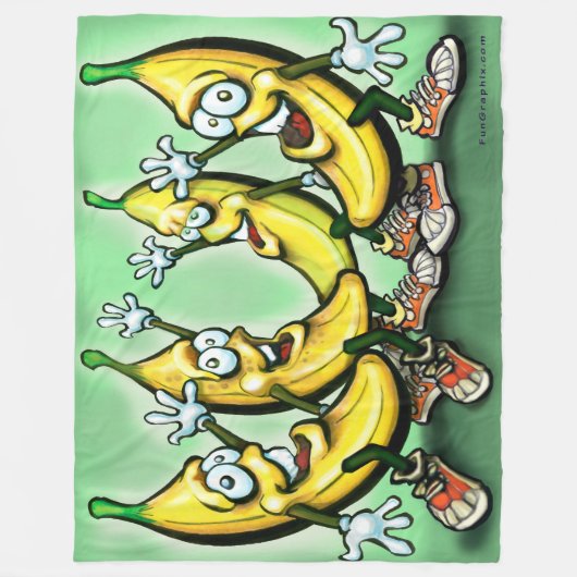 Bananas Fleece Blanket (Voorkant)