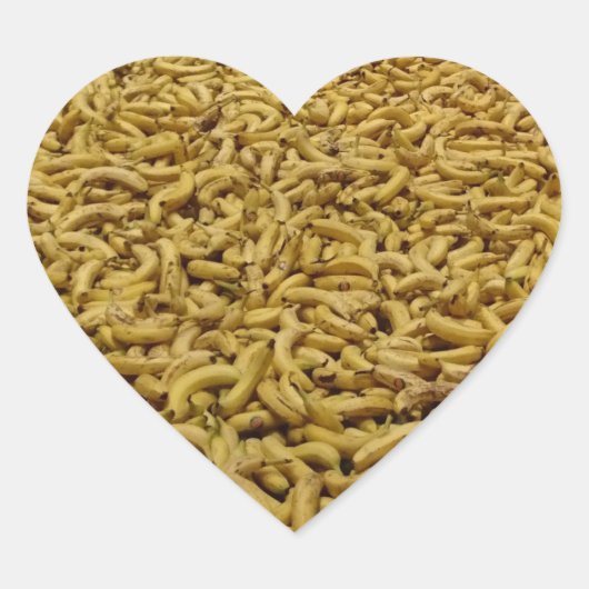 Bananas Heart Sticker (Voorkant)