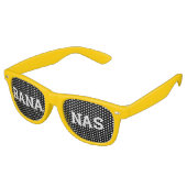 BANANAS retro Shades / Fun Party Sunbril Retro Zonnebril (Gekanteld)