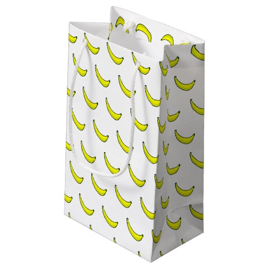 Bananas Small Gift Bag Klein Cadeauzakje (Achterkant Gekanteld)