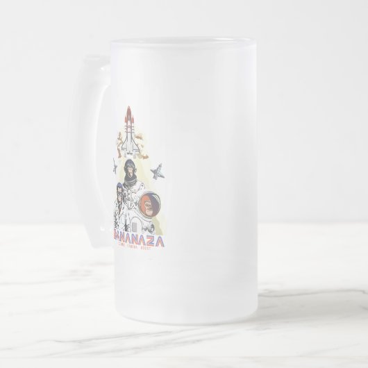 BANANAZA : Space Monkey Team Matglas Bierpul (Voorkant links)