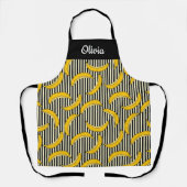 Banane à main mignonne, tablier texte personnalisé (Recto)