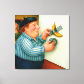 Banane Collée - Grande Impression sur Toile Encadr (Recto)