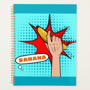 Banane dans le style Pop Art Rétro de la bande des