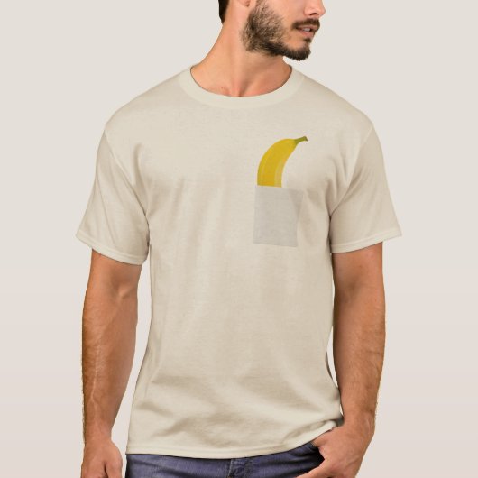 Banane drôle dans votre T-shirt poche (Devant)
