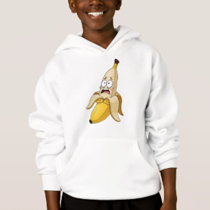 Banane effrayée - Fruit de dessin drôle