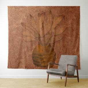 Banane Feuille Cuivre Look Tapisserie