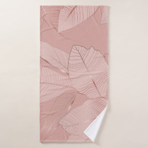 Banane, feuilles de palmiers : cuivre brillant.