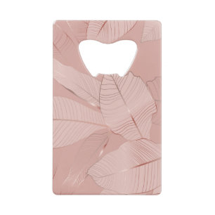 Banane, feuilles de palmiers : cuivre brillant.