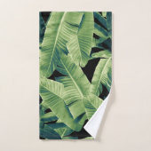 Banane tropicale Jungle de nuit Feuille #1 #tropic (Serviette à main)