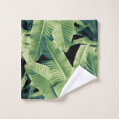 Banane tropicale Jungle de nuit Feuille #1 #tropic (Gant de toilette)