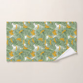 Banane tropicale moderne verte (Serviette à main)