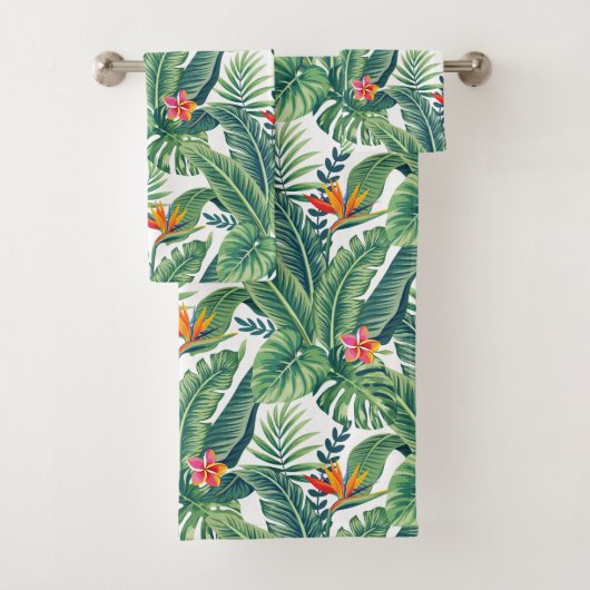 Banane tropicale Monstera Palm Feuilles & Fleurs (En situation)