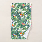Banane tropicale Monstera Palm Feuilles & Fleurs (Serviette à main)